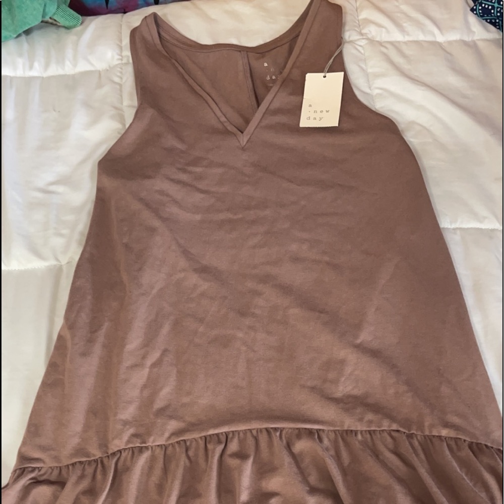 Brown Tank Dress